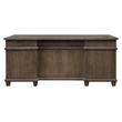 Martin Furniture Carson Double Pedestal Executive Writing Table Office Desk Gray