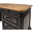 Double Pedestal Executive Desk Solid Wood Plank Top Fully Assembled Brown
