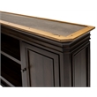 Executive Hutch With Wood Doors Two Drawers Fully Assembled Brown