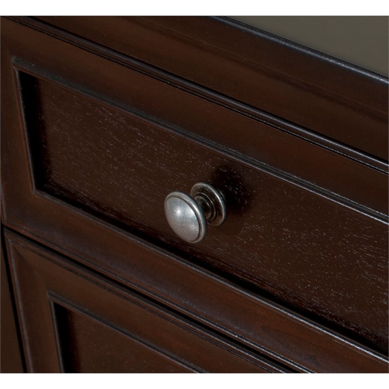 Martin Furniture Fulton Double Pedestal Desk in Espresso