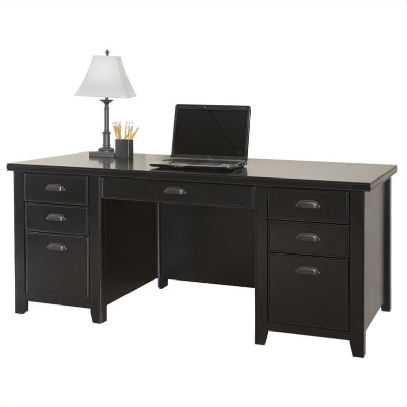 Lane Kathy Ireland Home By Martin Tribeca Loft Pedestal Executive Desk