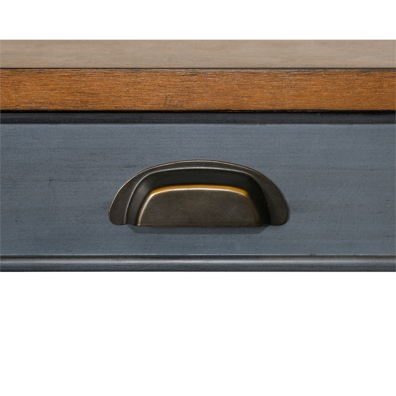 Farmhouse Wood Writing Desk Writing Table Blue Wood