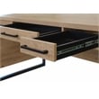 Modern Wood Laminate Office Writing Desk Storage Desk  Light Brown