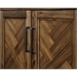 Martin Furniture Wood Bookcase W/ Doors Office Storage Fully Assembled in Brown