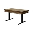 Martin Furniture Wood Electronic Sit Stand Desk Standing Desk in Brown