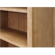 Martin Furniture Wood Open Bookcase Office Cabinet in Light Brown