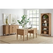 Martin Furniture Wood Open Bookcase Office Cabinet in Light Brown