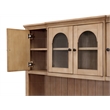Modern Wood Credenza and Hutch Wood Office Desk Hutch Light Brown