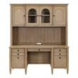 Modern Wood Credenza and Hutch Wood Office Desk Hutch Light Brown