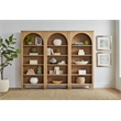 Martin Furniture Wood Open Bookcase Wall Office Cabinet Storage Bookcase Light Brown