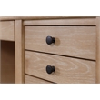 Modern Wood Double Pedestal Desk Wood Desk Fully Assembled Light Brown