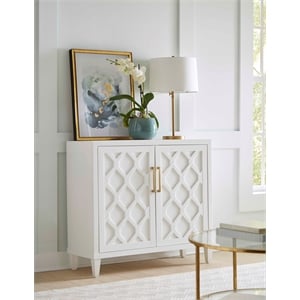 Modern Wood 40&quot Console with with doors TV Stand Fully Assembled White