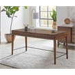 Mid-century Modern Writing Desk  Office Desk Wood Storage Desk Brown