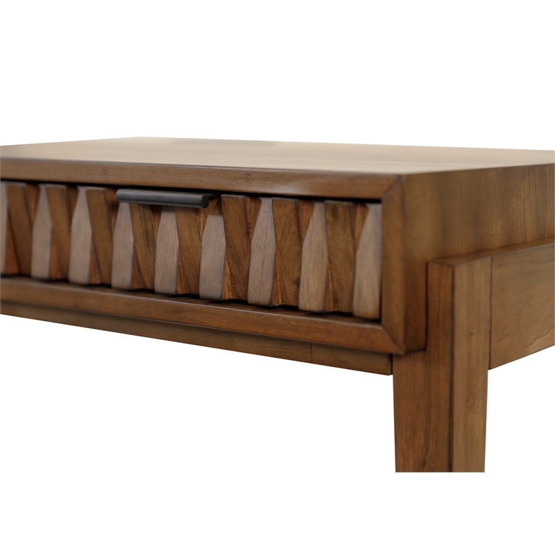 Mid-century Modern Writing Desk  Office Desk Wood Storage Desk Brown