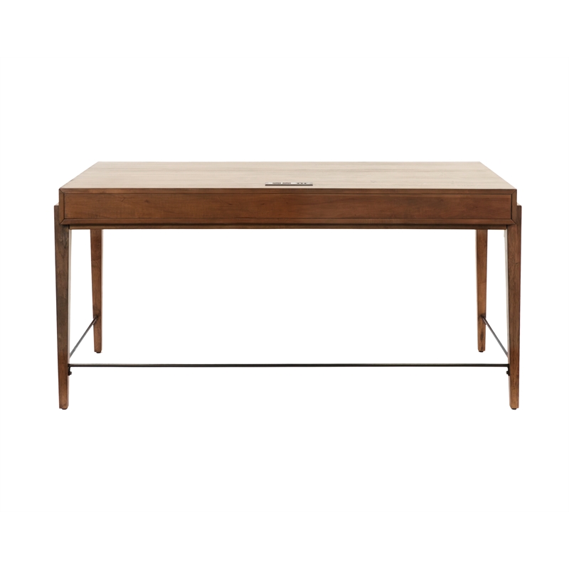 Mid-century Modern Writing Desk  Office Desk Wood Storage Desk Brown