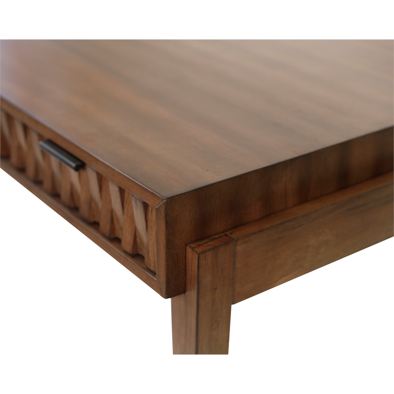 Mid-century Modern Writing Desk  Office Desk Wood Storage Desk Brown