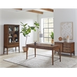 Mid-century Modern Writing Desk  Office Desk Wood Storage Desk Brown