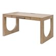 Martin Furniture Wood Writing Desk Office Desk Storage Desk Light Brown