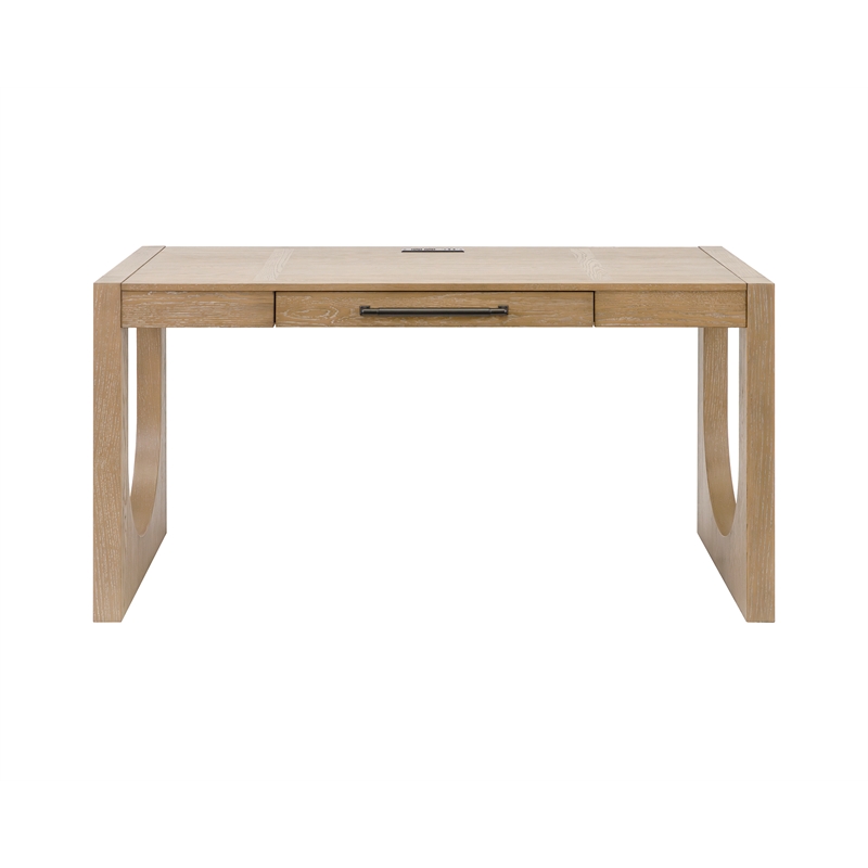Martin Furniture Wood Writing Desk Office Desk Storage Desk Light Brown
