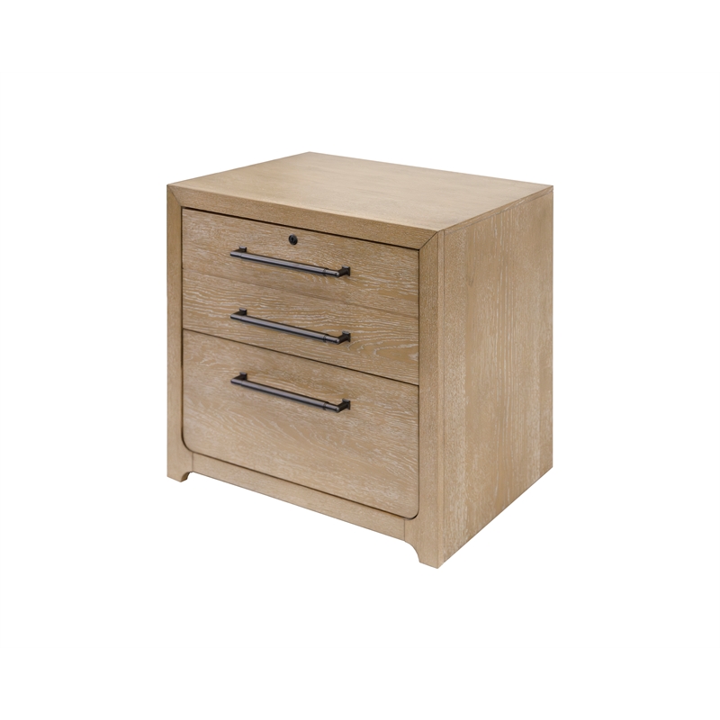 Martin Furniture Wood Lateral File Storage File Drawer in Light Brown