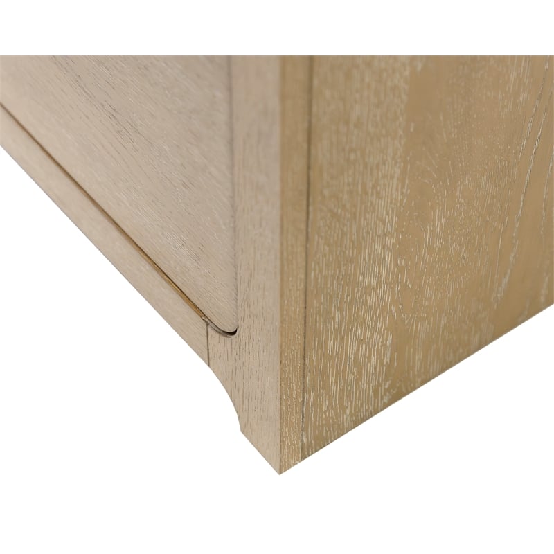 Martin Furniture Wood Lateral File Storage File Drawer in Light Brown