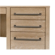 Martin Furniture Wood Double Pedestal Executive Office Desk in Light Brown