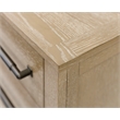 Martin Furniture Wood Double Pedestal Executive Office Desk in Light Brown