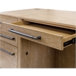 Martin Furniture Wood Double Pedestal Executive Office Desk in Light Brown