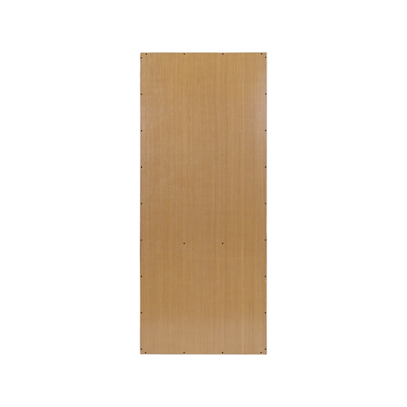 Martin Furniture Wood Open Bookcase Office Storage Shelving in Light Brown