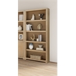 Martin Furniture Wood Open Bookcase Office Storage Shelving in Light Brown