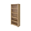 Martin Furniture Wood Open Bookcase Office Storage Shelving in Light Brown