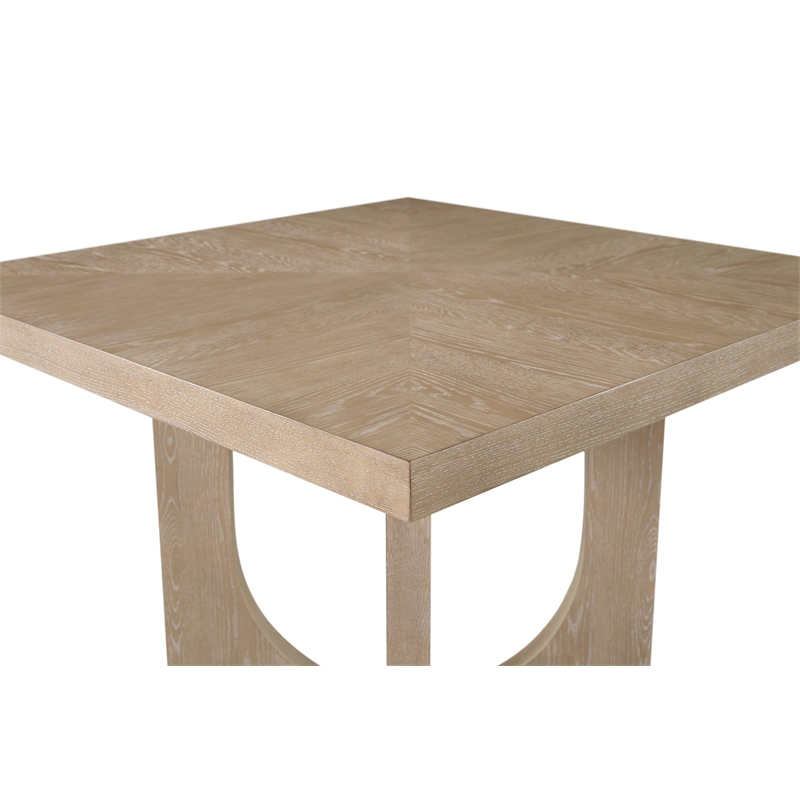 Modern Wood  Counter Height Table Dining Table Kitchen Table Light Brown