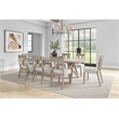 Martin Furniture Rectangular Kitchen Table With Eight Chairs in Light Tan Wood