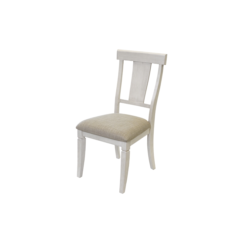Traditional Wood Kitchen Extension Dining Table and Eight Chairs White