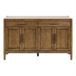 Modern Wood Sideboard Dining StorageTV Stand Fully Assembled Brown