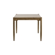 Modern Wood Counter Height Square Kitchen Table Dining Surface Brown