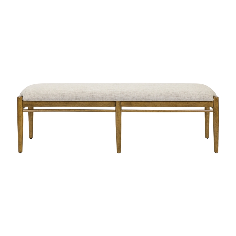 Modern Wood Dining Table Bench Kitchen seat Fully Assembled Brown