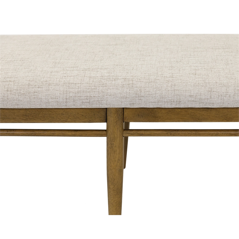 Modern Wood Dining Table Bench Kitchen seat Fully Assembled Brown