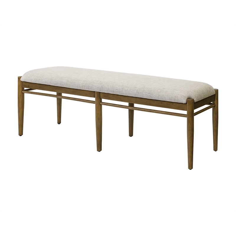 Modern Wood Dining Table Bench Kitchen seat Fully Assembled Brown