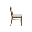 Two Wood Modern Upholstered Back Chairs Dining Seats Kitchen Table Seats Brown