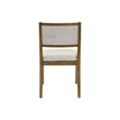 Two Wood Modern Upholstered Back Chairs Dining Seats Kitchen Table Seats Brown