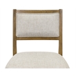 Two Wood Modern Upholstered Back Chairs Dining Seats Kitchen Table Seats Brown