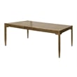 Modern Wood Rectangular Kitchen Dining Table Kitchen Table Brown