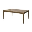 Modern Wood Rectangular Kitchen Dining Table Kitchen Table Brown