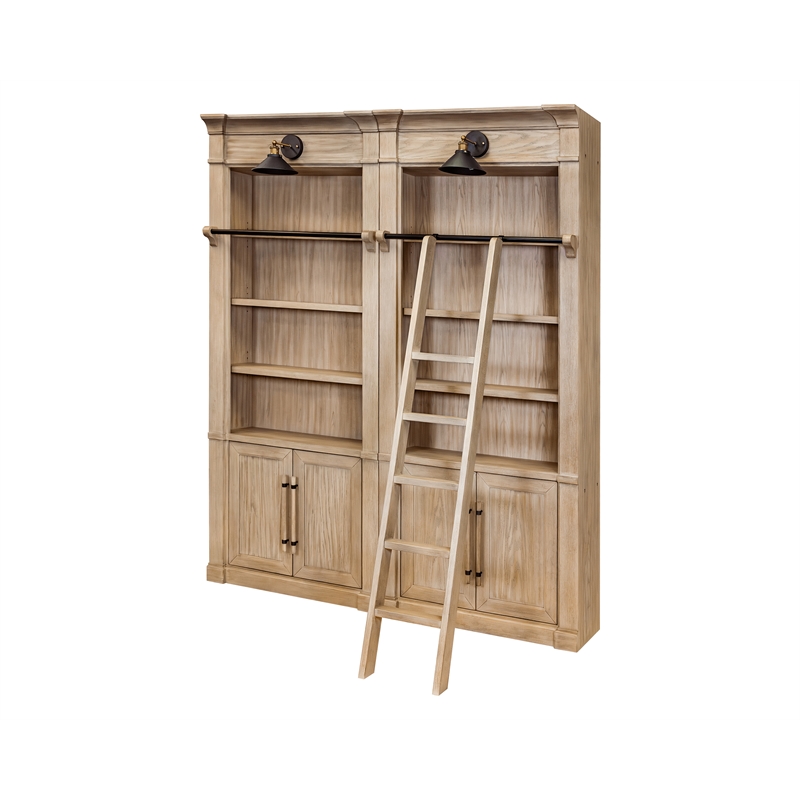 Contemporary Decorative Wooden Ladder Brown Finish