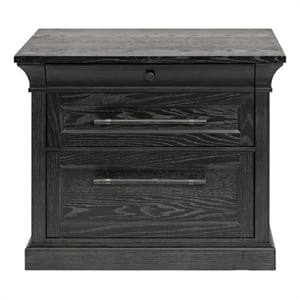 Traditional Wood Lateral File Office Storage Drawer Fully Assembled Black