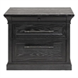Traditional Wood Lateral File Office Storage Drawer Fully Assembled Black