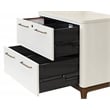Contemporary Laminate Wood Lateral File Fully Assembled White