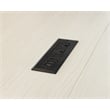 Contemporary Laminate Wood L-Desk & Return White