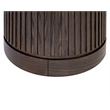 Modern Wood Living Room Entertainment Tulane Round Chair Side Table - Brown